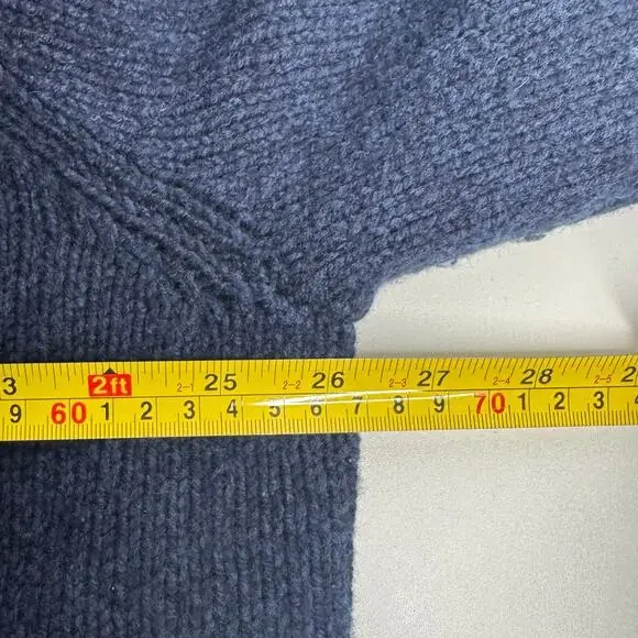 Men's L.L.Bean Classic Ragg Wool Sweater Full-Zip Flannel-Lined Navy XXL Tall - Picture 10 of 11